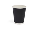 10oz Squat Black Ripple Paper Cup - 500pk