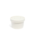 8oz White Paper Soup Container - 500pk
