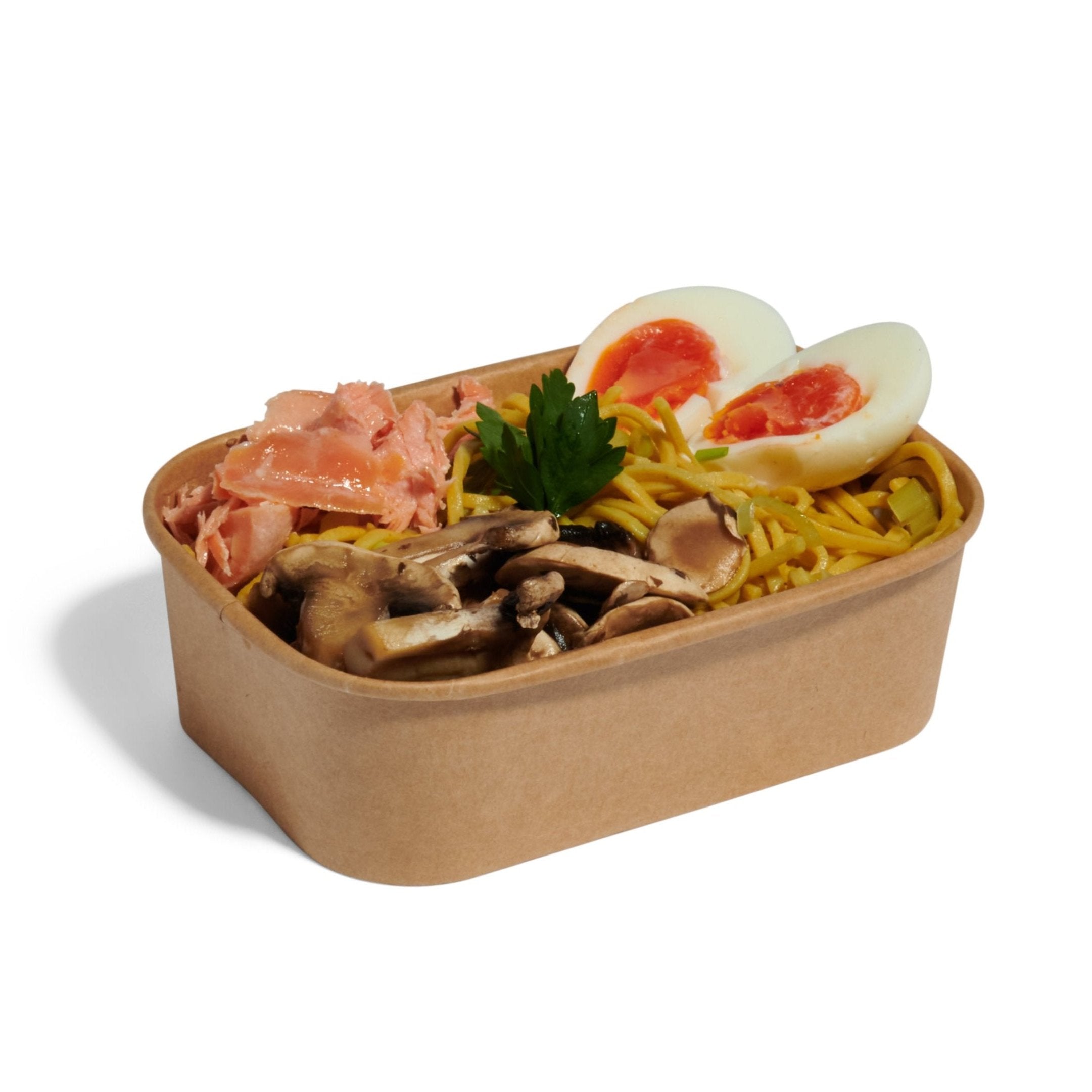 300x 650ml Rectangular Kraft Paper Food Containers| Meal Prep Boxes Eco