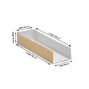 10" Kraft Open Ended Hot Dog Tray - 500pk
