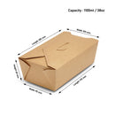 Rectangular Leak Proof Kraft Deli Box - 300pk
